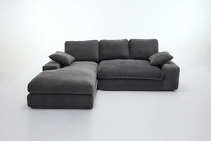 English Elm 99*69" Modular L-Shaped Sectional Sofa Set - Modern Minimalist Design, No Assembly, Versatile Comfort! W1829S00058