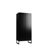 Lexington 59.72 Bookcase in Black 72552 Manhattan Comfort