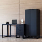 Lexington 59.72 Bookcase in Black 72552 Manhattan Comfort