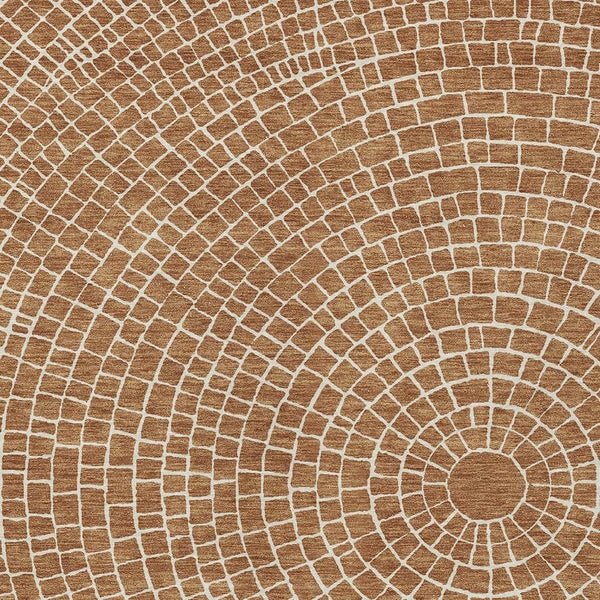 Geometric Polyester Area Rug Washable Stain Resistant Indoor Outdoor Patio Living Room Use
