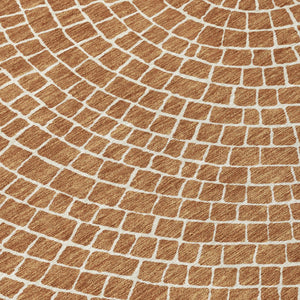 Geometric Polyester Area Rug Washable Stain Resistant Indoor Outdoor Patio Living Room Use