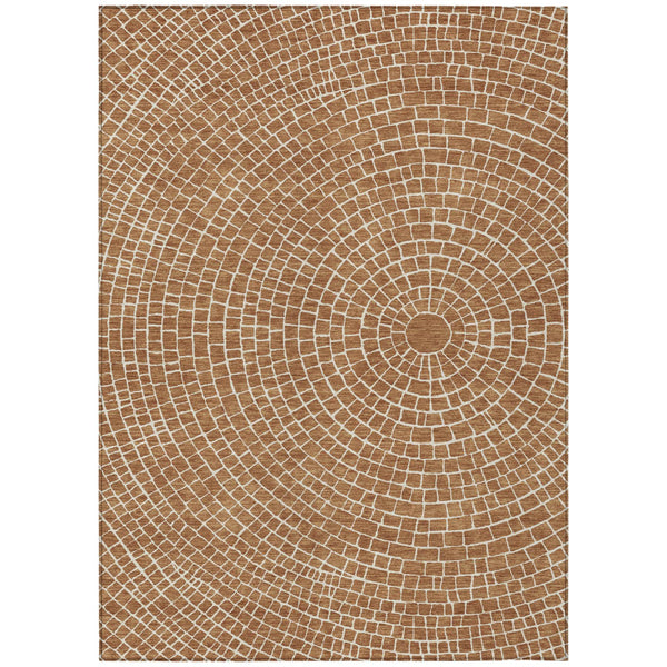Geometric Polyester Area Rug Washable Stain Resistant Indoor Outdoor Patio Living Room Use
