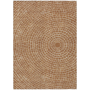 Geometric Polyester Area Rug Washable Stain Resistant Indoor Outdoor Patio Living Room Use