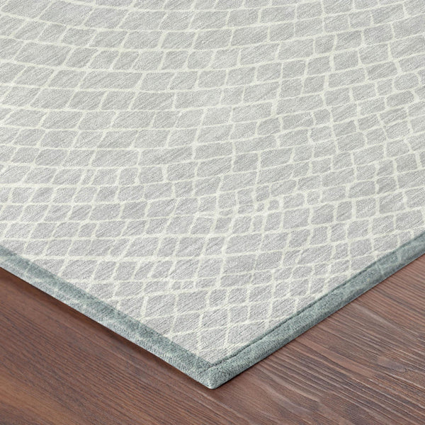 Geometric Polyester Area Rug Washable Stain Resistant for Indoor Outdoor Patio Living Room