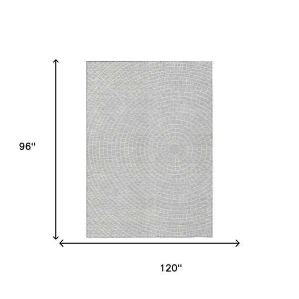 Geometric Polyester Area Rug Washable Stain Resistant for Indoor Outdoor Patio Living Room