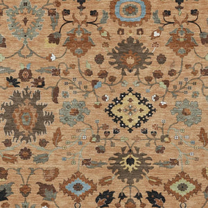 Floral Medallion Polyester Area Rug Washable for Indoor Outdoor Patio and Living Room Use