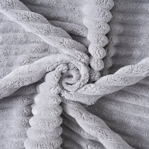 English Elm 78.7" Modern Foldable Corduroy Sofa Bed with 2 Plush Pillows, 2-in-1 Convertible Sleeper and Blanket LIGHT GREY W3219P317385