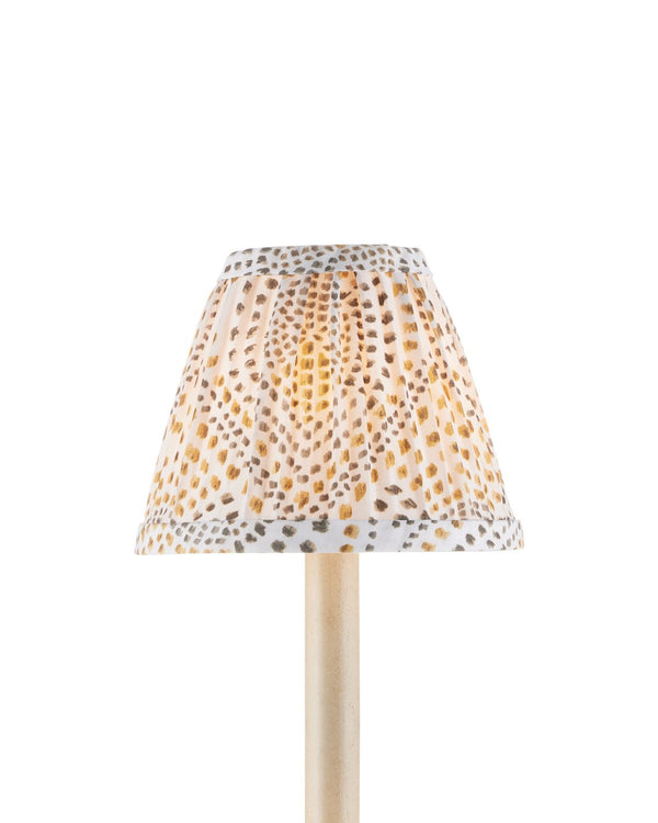 Currey & Company Lenore Elegant Tapered Chandelier Shade With Vibrant Abstract Block-print Design For Stylish Lighting Brown Cotton 0900-0049-currey-company