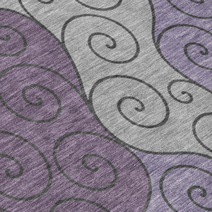Abstract Washable Polyester Area Rug for Indoor Outdoor Patios Entryways and Family Rooms
