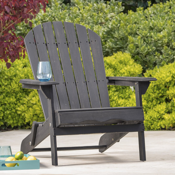 English Elm Christopher Knight Home® - Malibu Rustic Adirondack Chair – Durable Acacia Wood, Comfortable Design, Weather-Resistant Finish N770P241668B