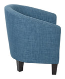 OSP Home Furnishings Ethan Tub Chair Blue Denim