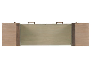 Lexington Turnberry Media Console: Sophisticated Casual Design With Ample Storage And Urban Edge Appeal Shadow Mist  725-907