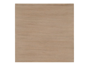 Lexington Empire Square End Table - Contemporary Design With Burnished Silver Leaf Frame And Glass Shelf Storage Shadow Mist  725-957