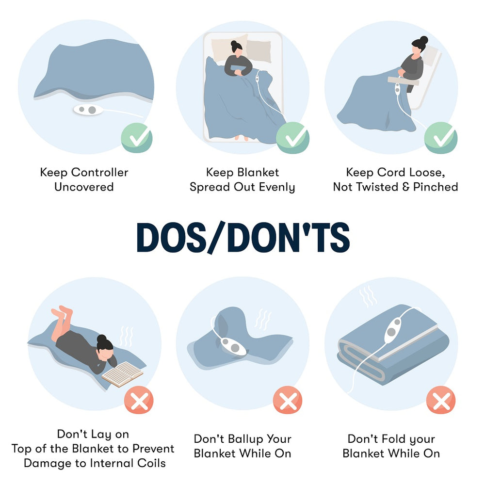 JLA Home Serta - Blanket Plush Heated Throw with 10 Heat Settings, Dual-Zone Control, Auto Shut-Off, Machine Washable Light Grey ST54-0128