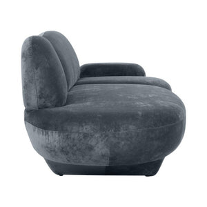 HomeRoots 104 Inch Wide Velvet Upholstered Sofa for Spacious Living Rooms Modern Comfort 726104