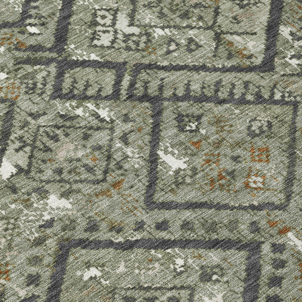 Geometric Polyester Area Rug Washable Indoor Outdoor for Patio Entryway Deck or Living Room