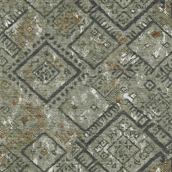 Geometric Polyester Area Rug Washable Indoor Outdoor for Patio Entryway Deck or Living Room