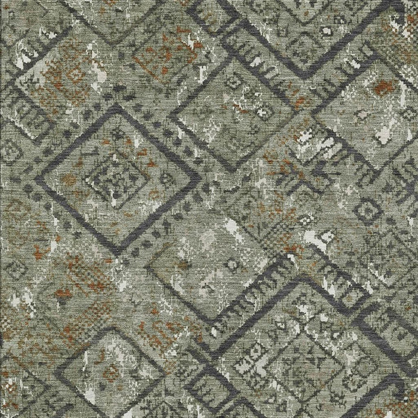 Geometric Polyester Area Rug Washable Indoor Outdoor for Patio Entryway Deck or Living Room