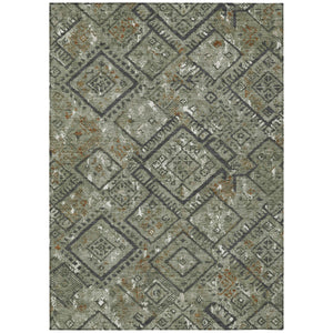 Geometric Polyester Area Rug Washable Indoor Outdoor for Patio Entryway Deck or Living Room