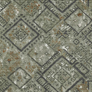 HomeRoots Geometric Polyester Area Rug Washable Indoor Outdoor for Patio Entryway Deck or Living Room 10' x 14' 726196