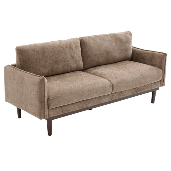 English Elm Modern Chenille Loveseat with Pocket Spring Cushions and Rubberwood Legs for Living Room N763P347228D