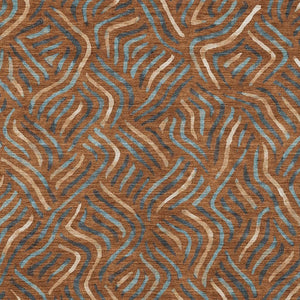 Abstract Washable Indoor Outdoor Polyester Area Rug Bold Pattern for Patio Living Room
