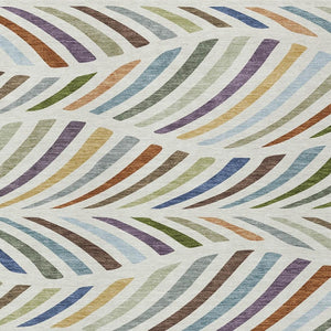 Washable Polyester Abstract Area Rug for Indoor Outdoor Patios and Living Room Decor Spaces
