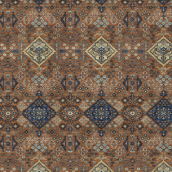 Geometric Polyester Area Rug Washable Indoor Outdoor for Patio Living Room or Entryway