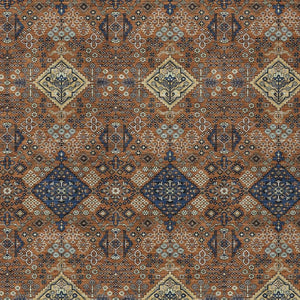 Geometric Polyester Area Rug Washable Indoor Outdoor for Patio Living Room or Entryway
