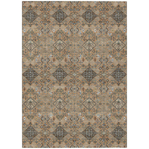 8x10 Geometric Polyester Area Rug Washable Indoor Outdoor Patio Stain Resistant