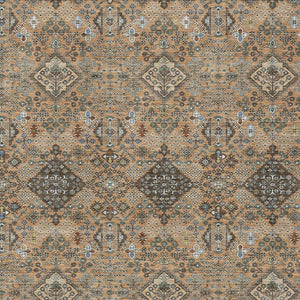 HomeRoots 8x10 Geometric Polyester Area Rug Washable Indoor Outdoor Patio Stain Resistant 726596
