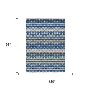 Damask Washable Polyester Area Rug for Indoor Outdoor Patio Living Room High Traffic Use