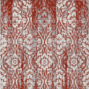 Damask Polyester Area Rug Washable Stain Resistant Low Pile Indoor Outdoor Classic Decor