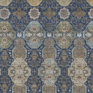 8 Ft Floral Washable Polyester Area Rug for Indoor Outdoor Living Spaces