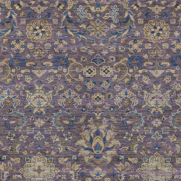 Floral Medallion Washable Polyester Area Rug Uv Resistant for Indoor Outdoor Living Spaces