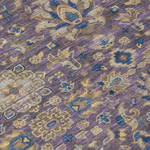 Floral Medallion Washable Polyester Area Rug Uv Resistant for Indoor Outdoor Living Spaces