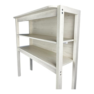 English Elm 31.5" 5-Tier Bakers Rack White+Black – Sturdy Particle Board Kitchen Shelves, Coffee Bar, Storage W1412P230432