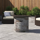 English Elm 24'' H X 32'' W Fibre Reinforced Concrete Outdoor Fire Pit Table