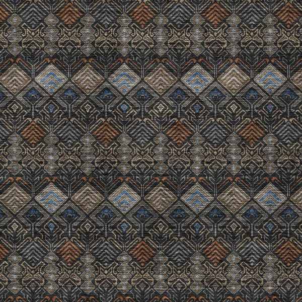 5x8 Geometric Polyester Area Rug Washable Stain Resistant Indoor Outdoor Modern
