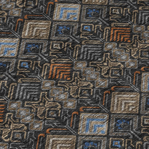 5x8 Geometric Polyester Area Rug Washable Stain Resistant Indoor Outdoor Modern