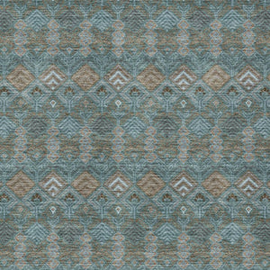 Geometric Polyester Area Rug Washable Low Pile for Indoor Outdoor Patio or Living Room Use