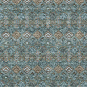 Geometric Polyester Area Rug Washable Low Pile for Indoor Outdoor Patio or Living Room Use