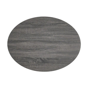32 Inch Round Wooden Drum Coffee Table in Bold Black for Modern Living Rooms