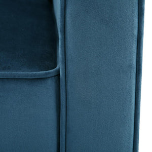 31 Inch Velvet Upholstered Club Chair with Solid Wood Frame for Stylish Living Rooms