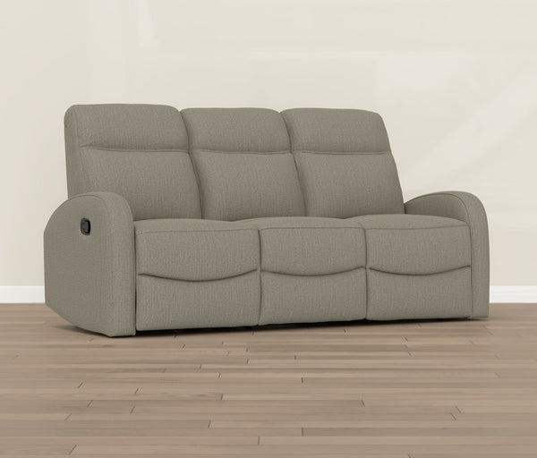 English Elm Brown Dual Reclining Sofa with Pillow Back Cushions and Pull Tab Seats for Living Rooms B361P483240