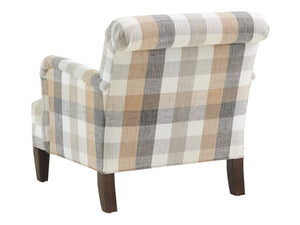 Lexington Patterson Chair - Elegant Walnut Finish With Artisan Metal Base And Comfortable Transitional Design   7271-11-40