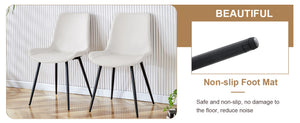 English Elm Table Set 42 Inch Round Wood Grain Mdf with Glass Inlay and 4 Ergonomic Chairs Brown+Black,White W1151S04488