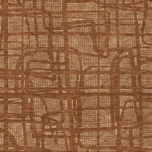 9x12 Abstract Polyester Area Rug Washable Bold Copper Tones for Patio or Living Room