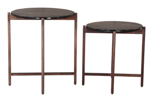 Zuo Modern Gema Coffee Table Set (2-piece) - Chic Bronze Design For Modern Homes, Durable Recycled Materials Bronze Recycled Sand Cast Glass,Iron 110622-zuo-modern