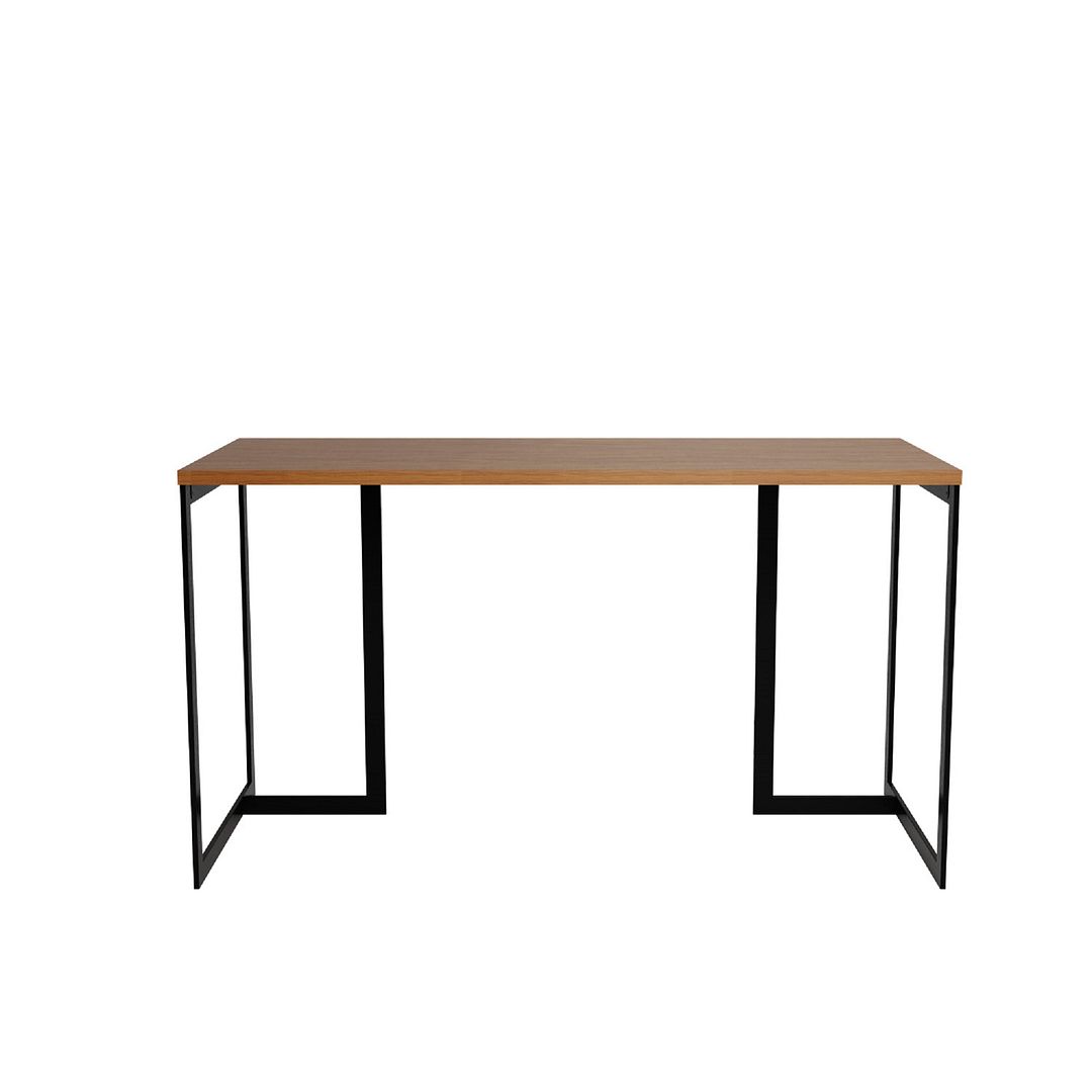 Lexington Modern 53.15 Desk with Stylish Geometric Metal Base for Home